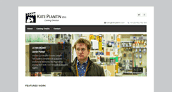 Desktop Screenshot of kateplantin.com