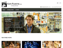 Tablet Screenshot of kateplantin.com